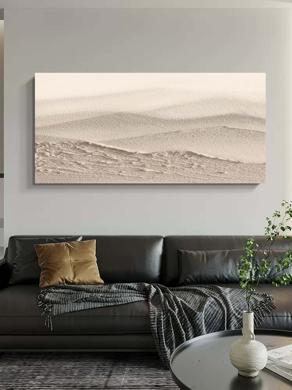 Minimalist Dune Landscape Art Oil Painting