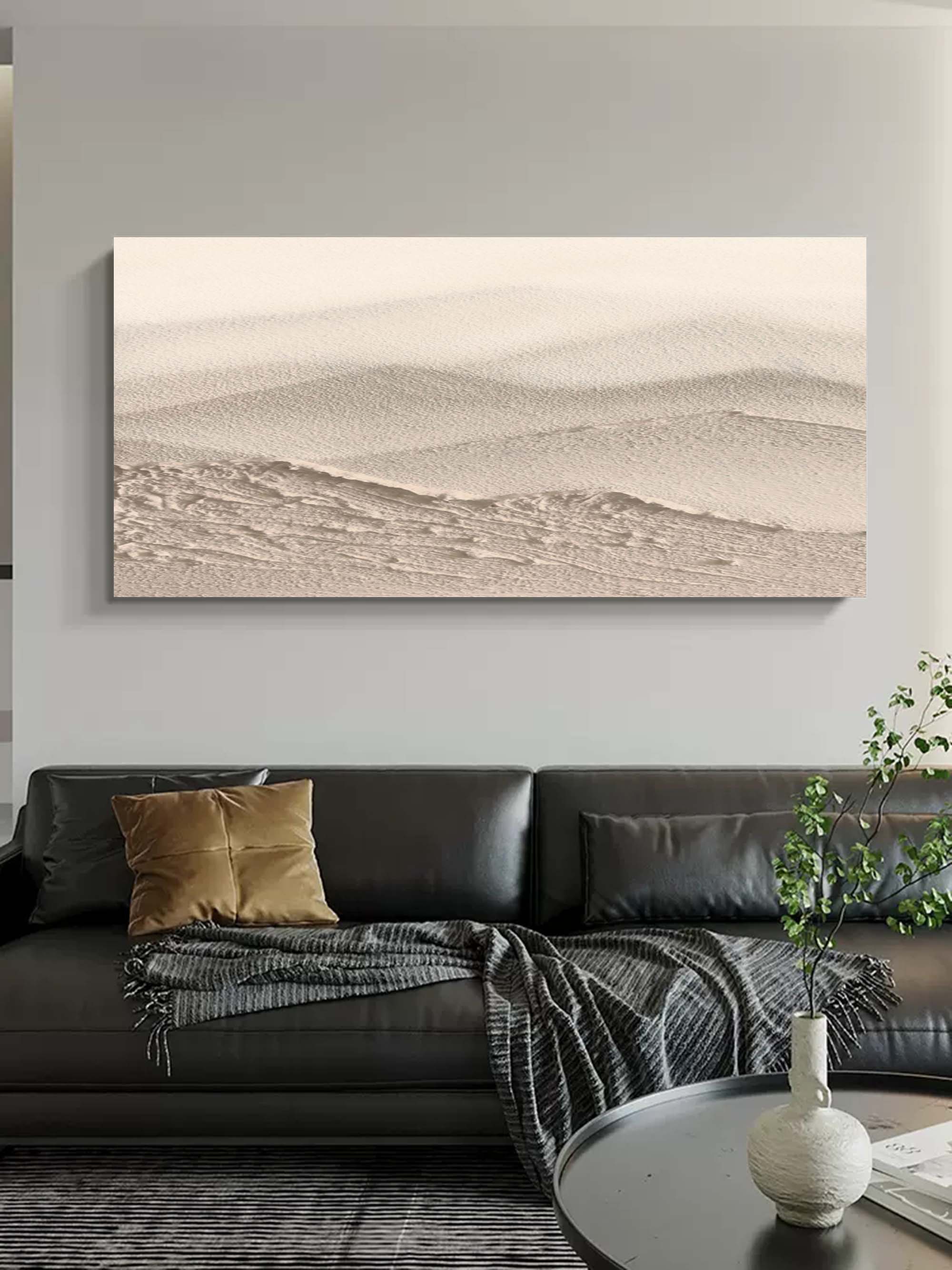 Minimalist Dune Landscape Art Oil Painting