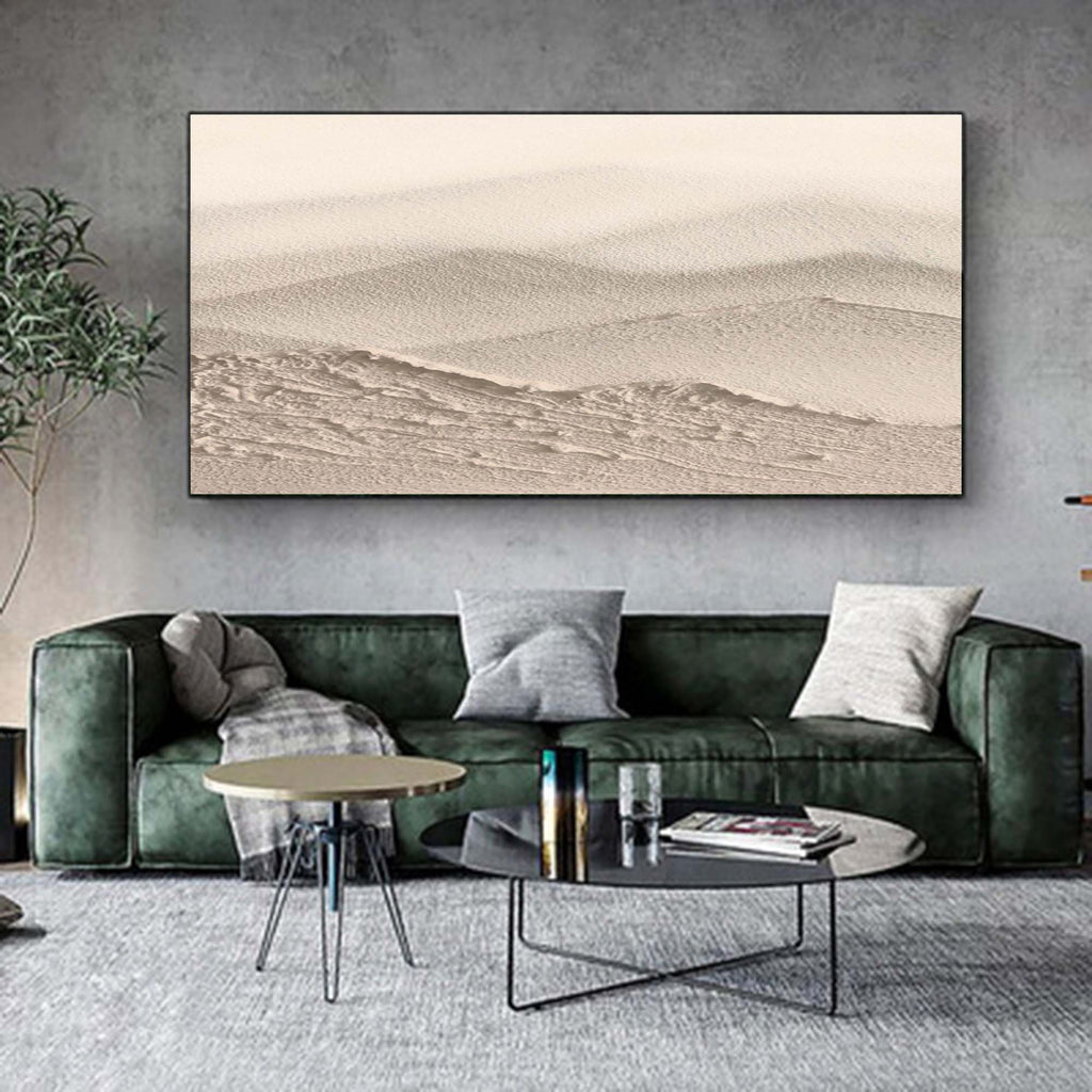 Minimalist Dune Landscape Art Oil Painting
