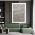 Minimalist Textured Grid Painting