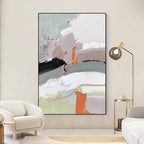 Abstract Impasto Color Block Painting
