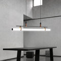 Inari Modern Linear Metal Pendant Light,Black/Gold