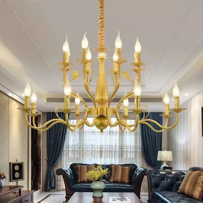 Silva Chandelier  Rustic Glass Living Room Bedroom