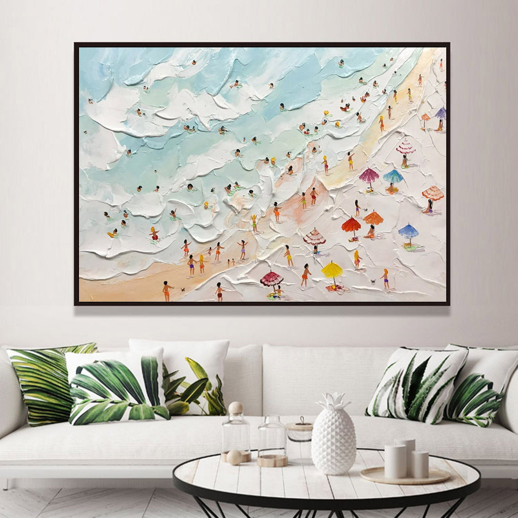 Isla Plaster Art Beach Textured Wall Art