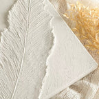 Wabi-Sabi Leaf Texture Relief Painting 2-Piece