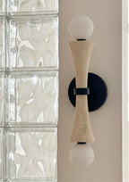 Oloriel Sculptural Travertine Wall Light