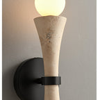 Oloriel Sculptural Travertine Wall Light