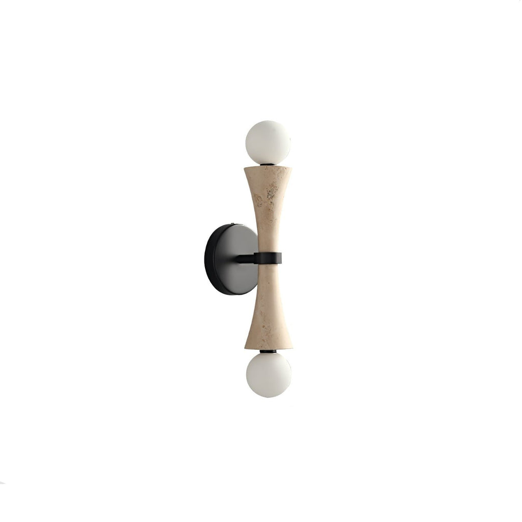 Oloriel Sculptural Travertine Wall Light