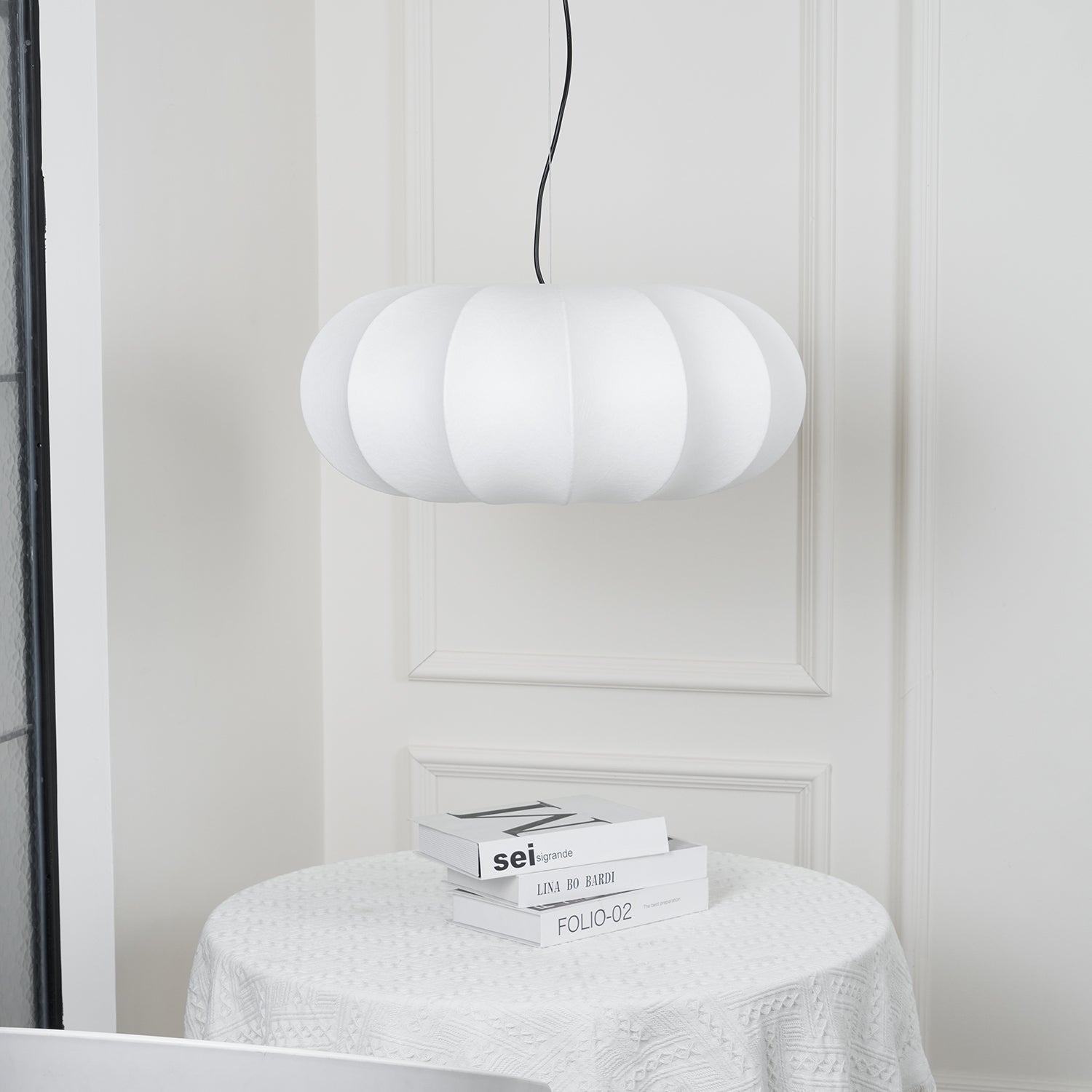 Kiyo Pumpkin Pendant Light Silk