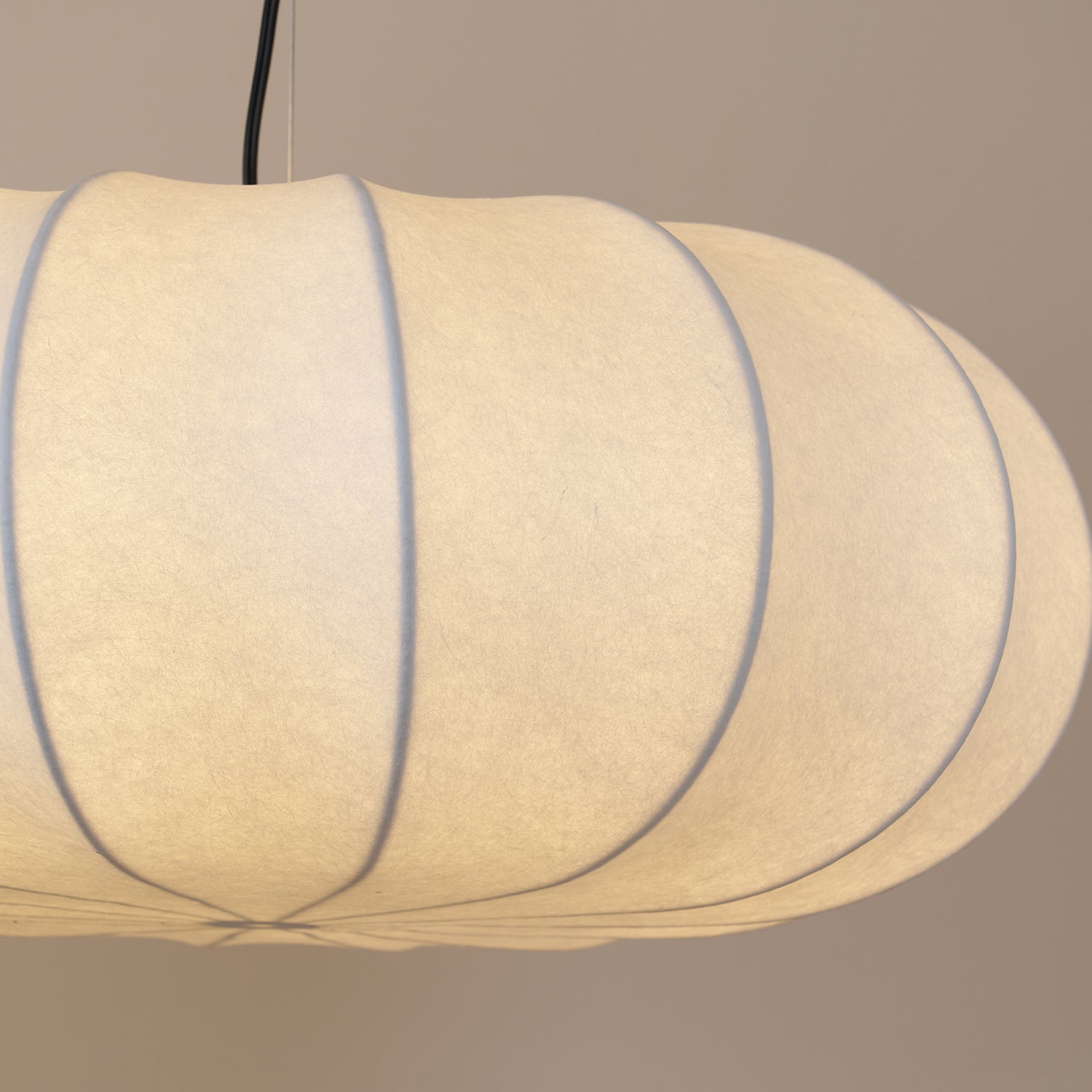 Kiyo Pumpkin Pendant Light Silk