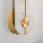 Selene Alabaster Wall Light Brass