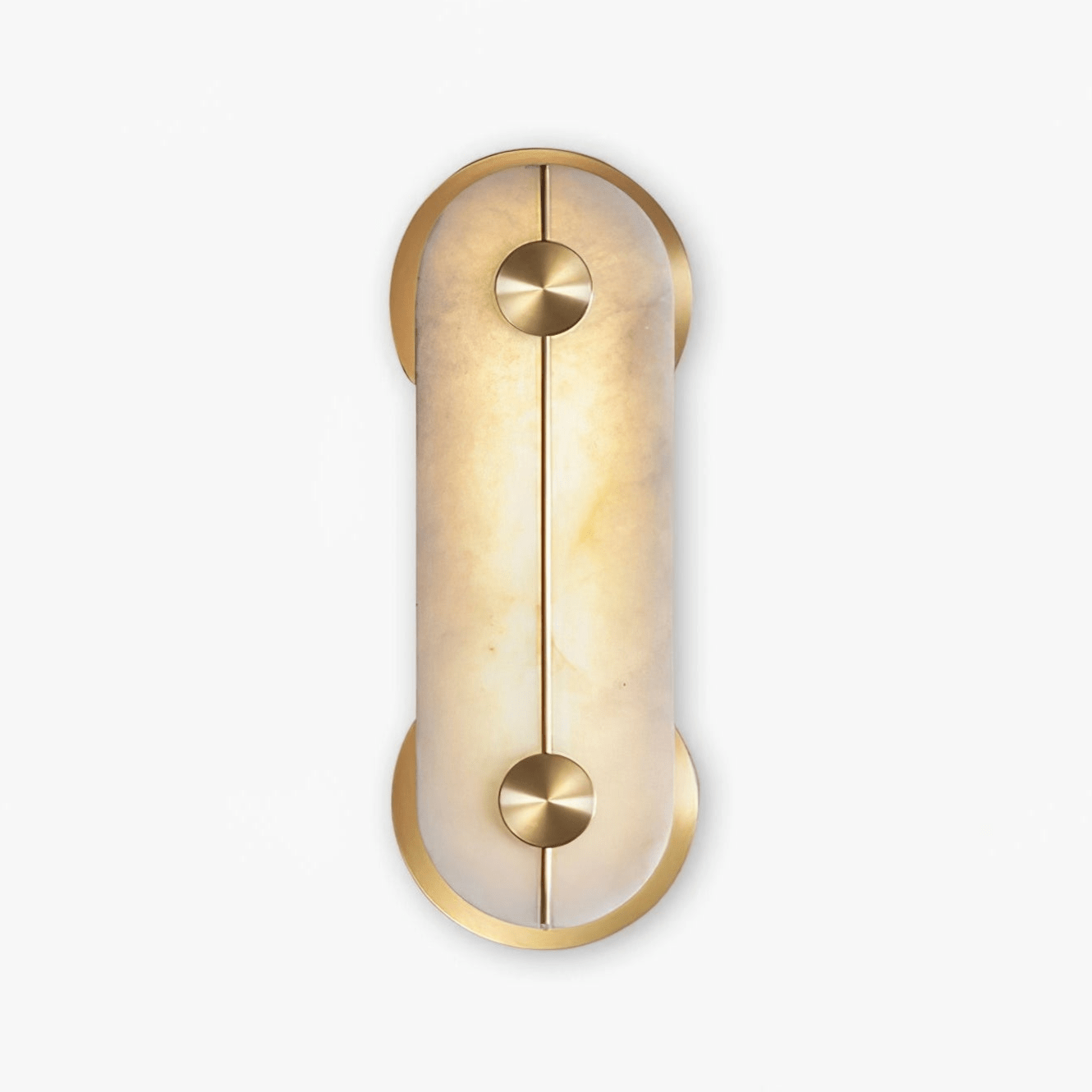 Selene Alabaster Wall Light Brass