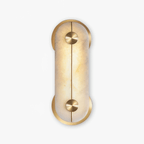 Selene Alabaster Wall Light Brass