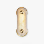 Selene Alabaster Wall Light Brass