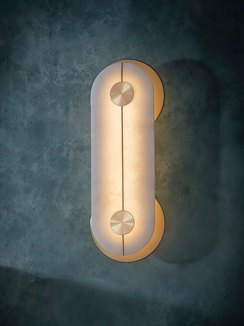 Selene Alabaster Wall Light Brass