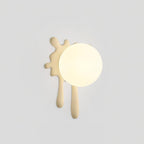 Wall Lamp Abstract Resin Splash Globe