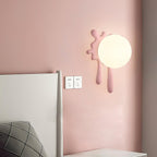 Wall Lamp Abstract Resin Splash Globe