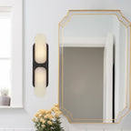 Ulthaora Double Globe Alabaster Wall Light