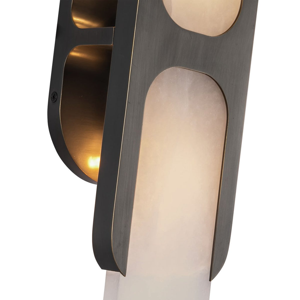 Ulthaora Double Globe Alabaster Wall Light