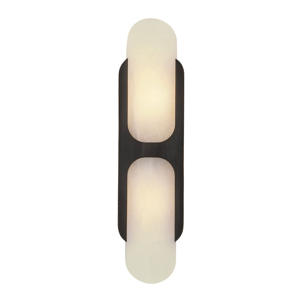 Ulthaora Double Globe Alabaster Wall Light