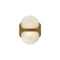Ulthaora Double Globe Alabaster Wall Light