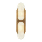 Ulthaora Double Globe Alabaster Wall Light