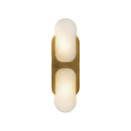 Ulthaora Double Globe Alabaster Wall Light
