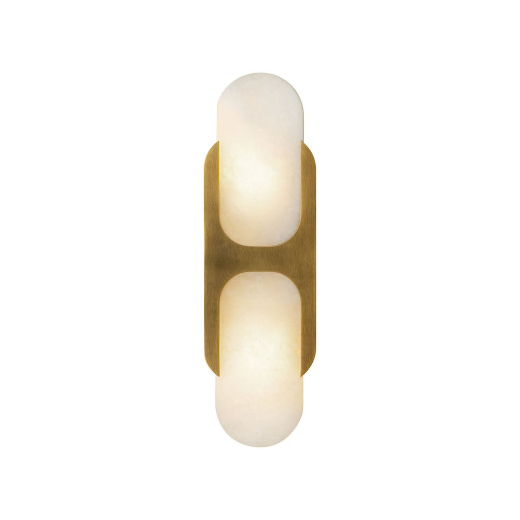 Ulthaora Double Globe Alabaster Wall Light