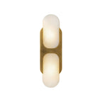 Ulthaora Double Globe Alabaster Wall Light