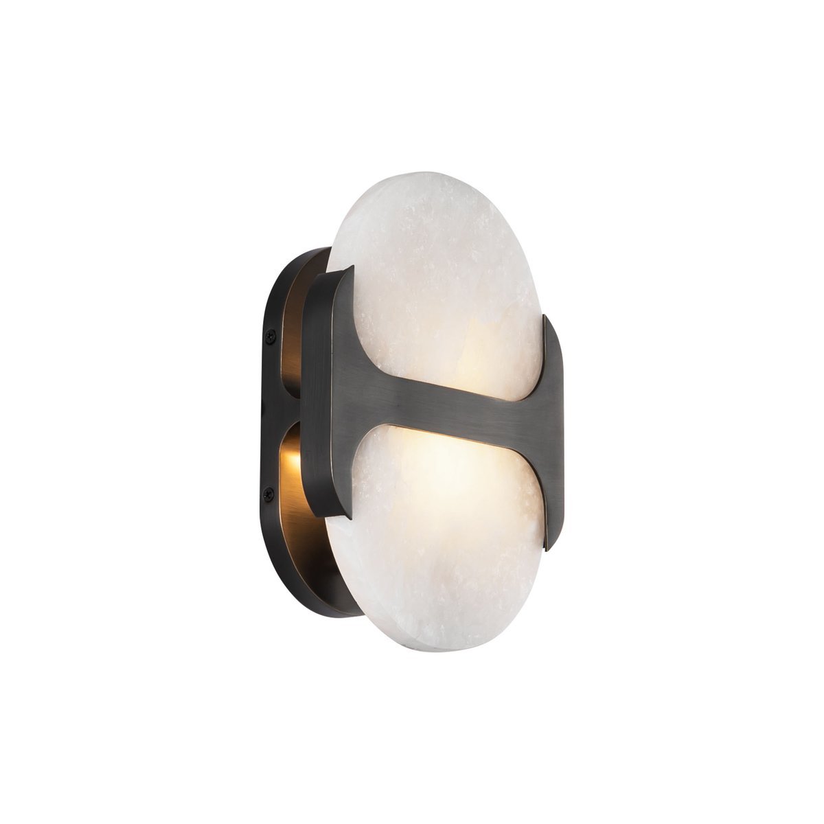 Ulthaora Double Globe Alabaster Wall Light