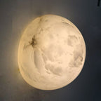 Grex Minimalist Round Alabaster Wall Lamp
