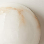 Grex Minimalist Round Alabaster Wall Lamp