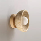 Wall Lamp Travertine Body Modern Minimalist Accent Lighting Fixture