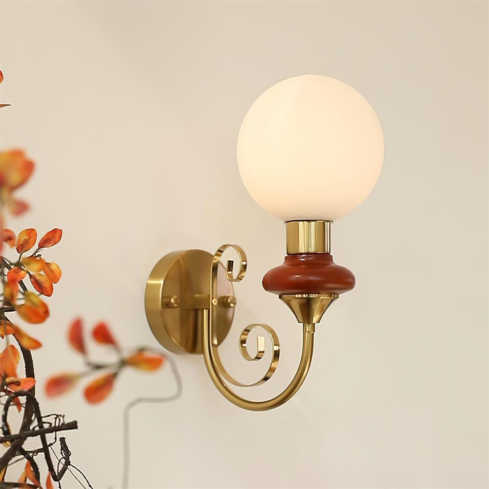 Velin Brass Wall Lamp