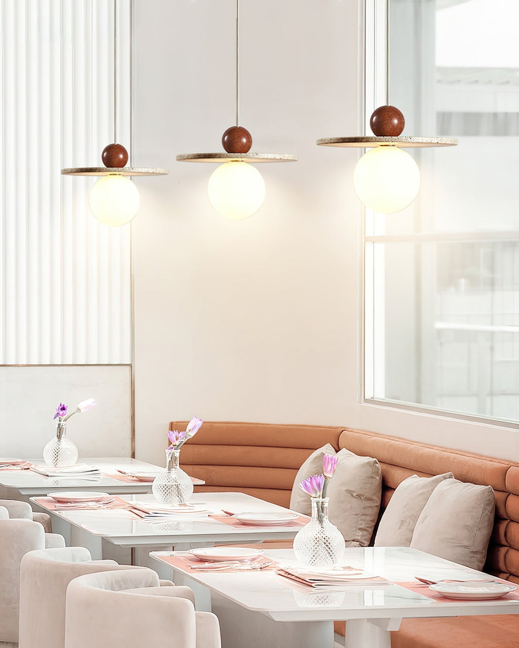 Marcio  Pendant Light  Travertine