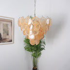 Aurora Chandelier Murano Glass Disc Classic