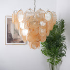 Aurora Chandelier Murano Glass Disc Classic