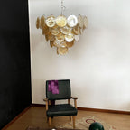 Aurora Chandelier Murano Glass Disc Classic