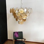 Aurora Chandelier Murano Glass Disc Classic