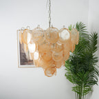 Aurora Chandelier Murano Glass Disc Classic