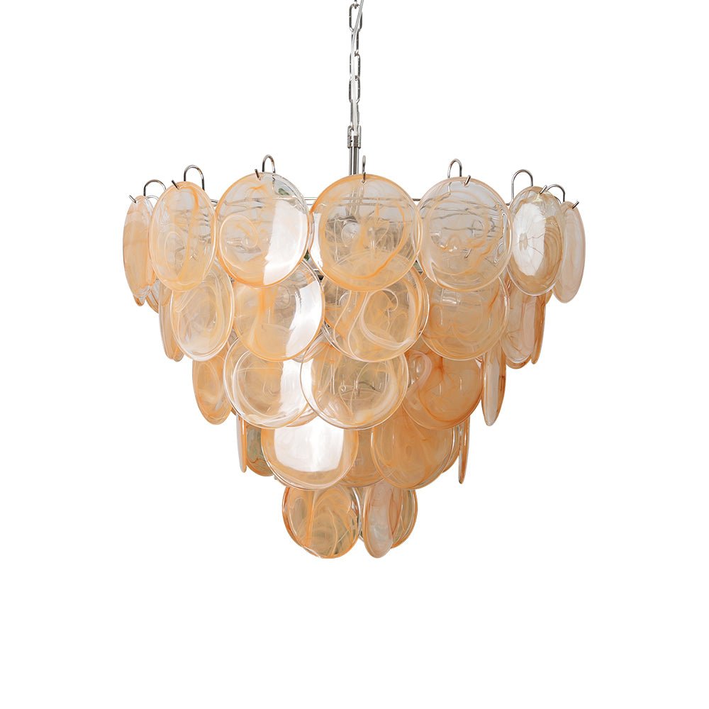 Aurora Chandelier Murano Glass Disc Classic