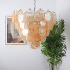 Aurora Chandelier Murano Glass Disc Classic