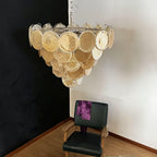 Aurora Chandelier Murano Glass Disc Classic