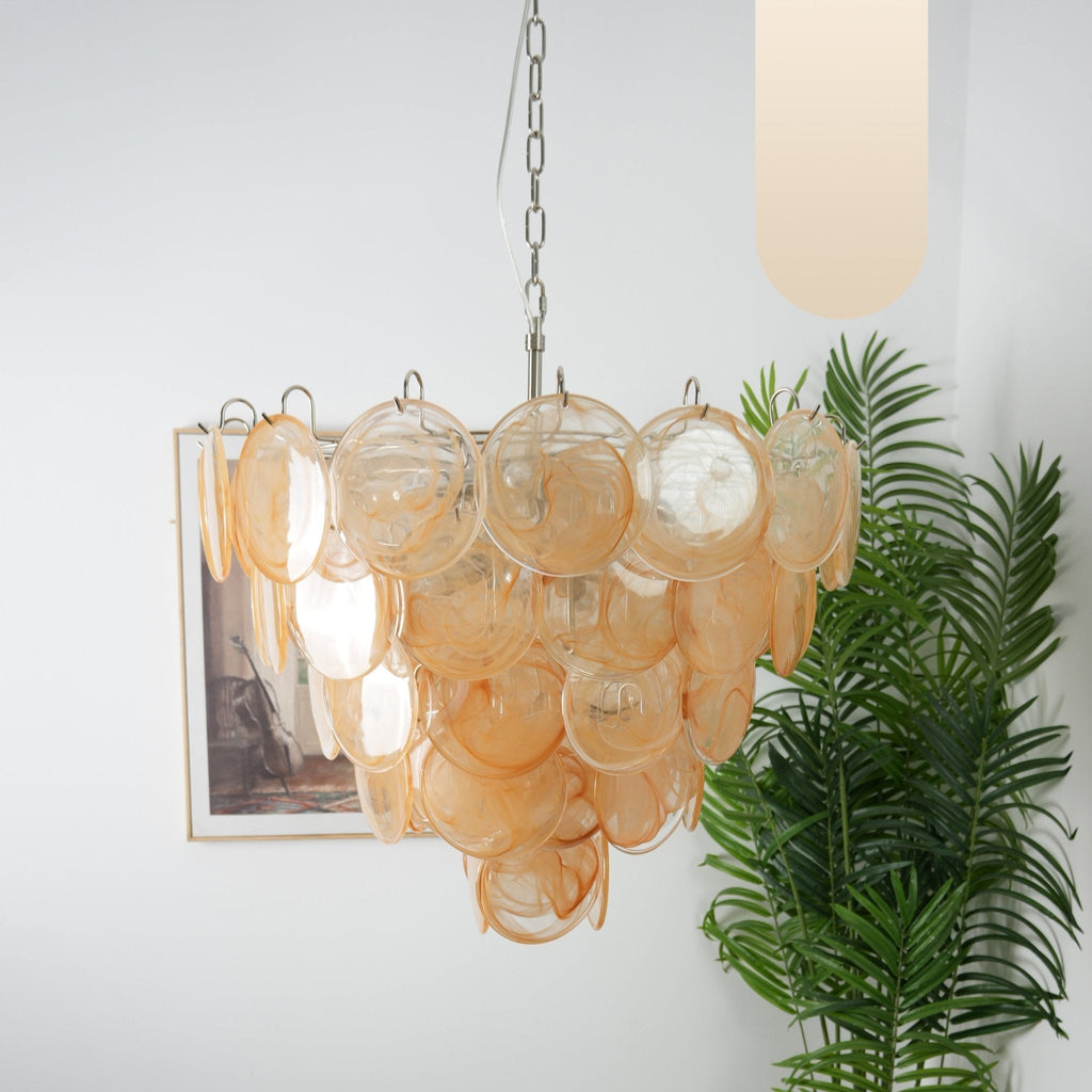 Aurora Chandelier Murano Glass Disc Classic