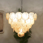 Aurora Chandelier Murano Glass Disc Classic