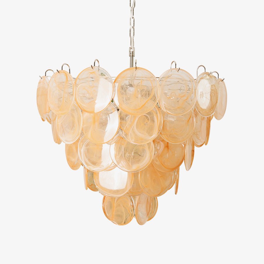Aurora Chandelier Murano Glass Disc Classic