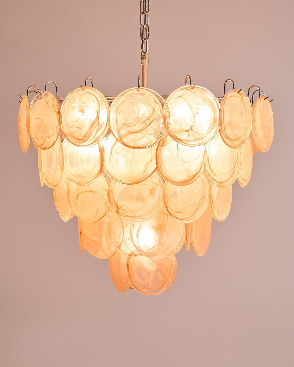 Aurora Chandelier Murano Glass Disc Classic