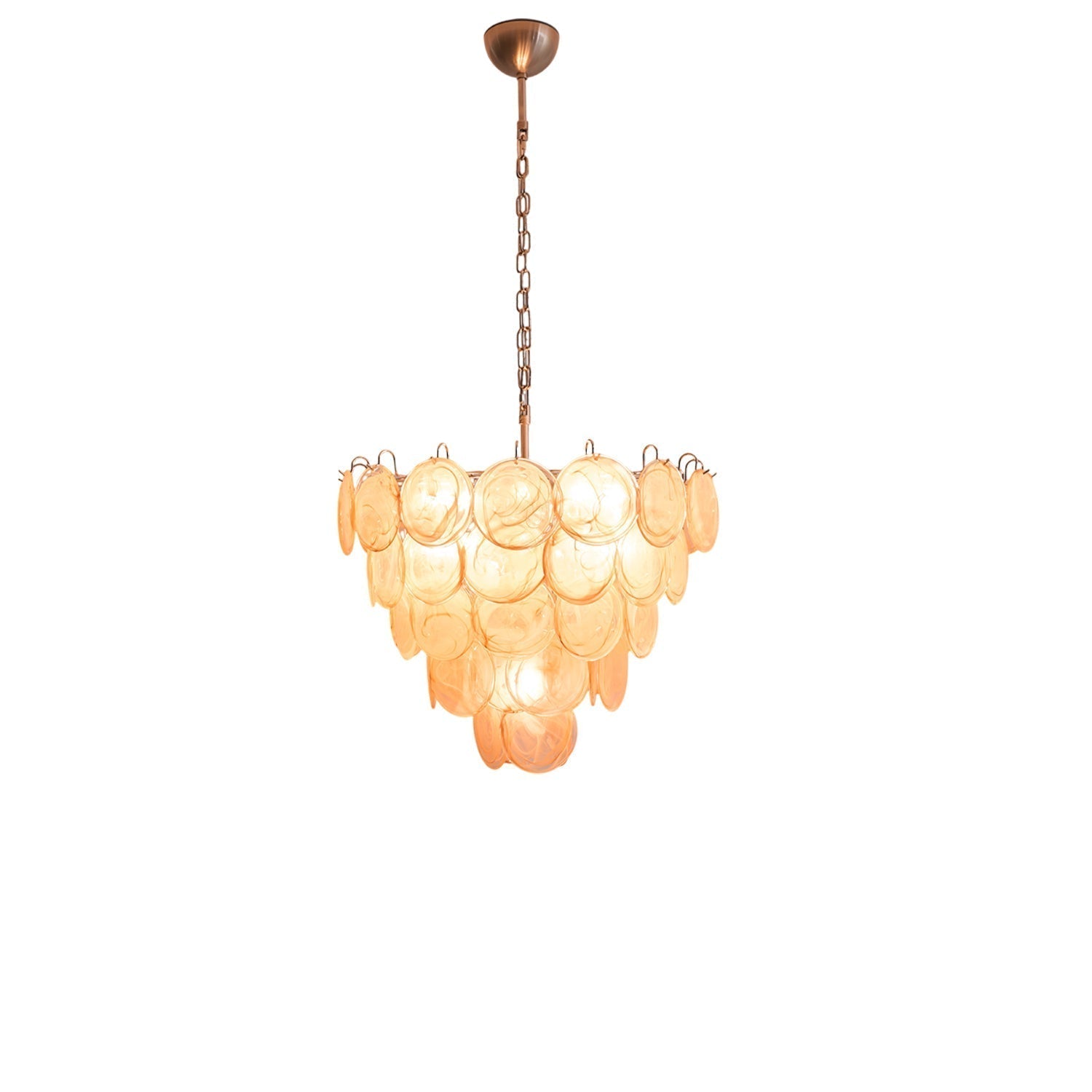 Aurora Chandelier Murano Glass Disc Classic