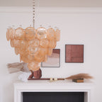 Aurora Chandelier Murano Glass Disc Classic