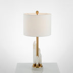 Olvenor Cylindrical Alabaster Table Lamp